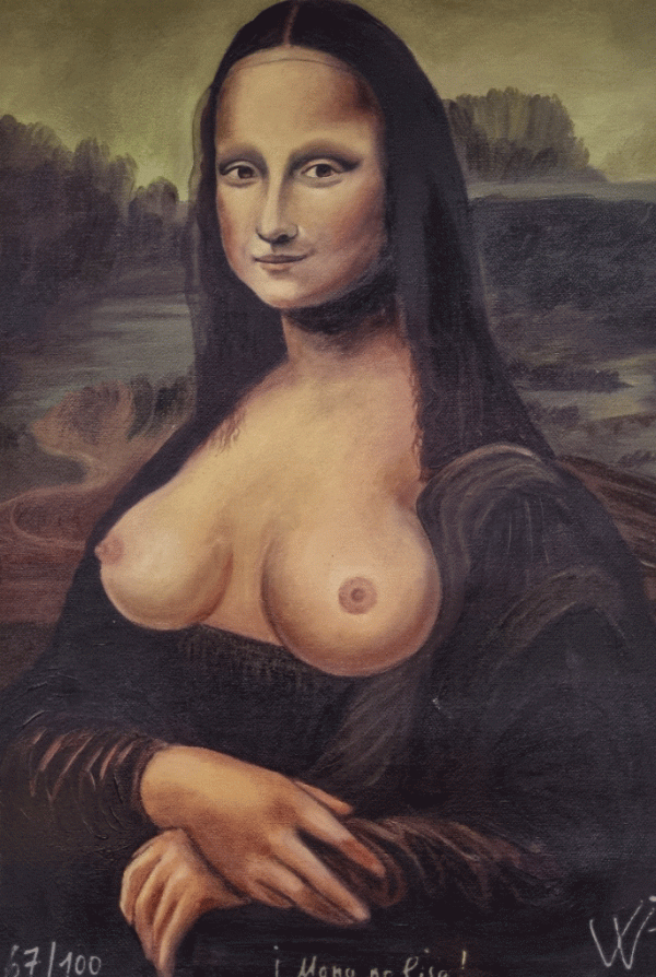 topless Mona Lisa